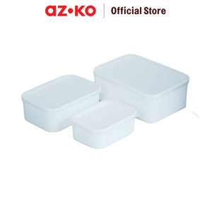 [EZO.0802461] AZKO Ataru Set 3 Pcs Wadah Makanan Dengan Tutup Clear - Putih Multifuntional Table Lamp Lampu Baca Dan Belajar Serbaguna Penerangan Kamar Desk Light Foldable Study Lamp