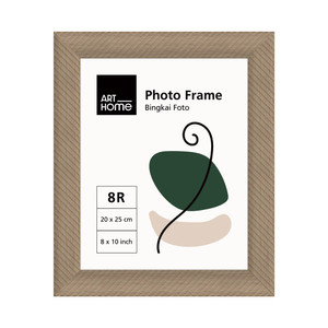 [EZO.0802467] AZKO Arthome Bingkai Foto Meja Twist Pigura Aesthetic Frame Tempat Foto Pajangan Dekorasi Rumah Figura - Cokelat, 4R