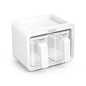 [EZO.0802472] AZKO Kris Set Tempat Bumbu Dapur Set Spice Jar Rack Tempat Penyimpanan Bumbu Perlengkapan Dapur Seasoning Jar Set - 2 Pcs