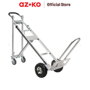 [EZO.0802486] AZKO Krisbow Troli Barang Aluminium 4 In 1 Alat Pengangkut Barang Dengan Roda Wheels Cart Troli Kardus Box Perlengkapan Industri