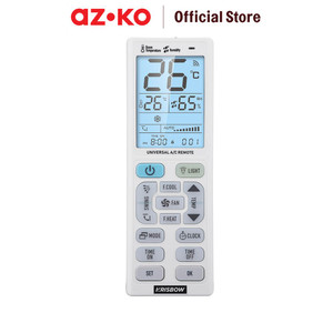 [EZO.0802488] AZKO Krisbow Remote Control Ac Universal Rechargeable Remote Control Air Conditioner Remot Pengendali Ac Perlengkapan Elektronik Rumah Tangga