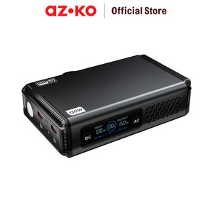 [EZO.0802490] AZKO Powerlite Power Station Baterai Portabel 150 watt Tps150 Power Station Portable Battery Power Supply Darurat Perlengkapan Otomotif