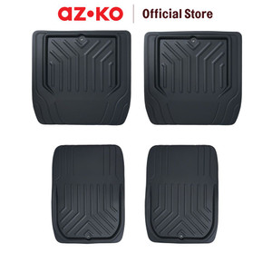 [EZO.0802501] AZKO Otto Klasse Set 4 Pcs Karpet Mobil Pvc - Hitam Car Carpet Aksesoris Alas Interior Mobil Car Cabin Mat Perlengkapan Otomotif