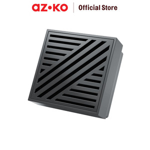 [EZO.0802506] AZKO Acroz Saringan Saluran Air Ss304 - Hitam Mat Floor Strainer Penyaring Lubang Pembuangan Air Kamar Mandi Bathroom Tools