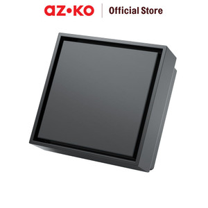[EZO.0802507] AZKO Acroz Saringan Saluran Air - Gunmetal Abu-Abu Floor Strainer Penyaring Lubang Pembuangan Air Kamar Mandi Bathroom Tools