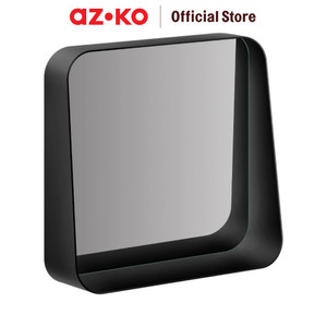 [EZO.0802514] AZKO Acroz 50X70 cm Cermin Dinding Dengan Rak - Hitam Bathroom Wall Mirror Rak Cermin Tembok Aksesori Kamar Mandi Furniture Rumah