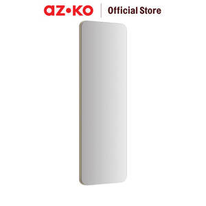 [EZO.0802516] AZKO Acroz 115X40 cm Cermin Dinding Frame Od-Jz19-1 - Cokelat Coffee Wall Mirror Kaca Dinding Persegi Panjang Dekorasi Rumah Cafe Resto Hotel Home Decoration