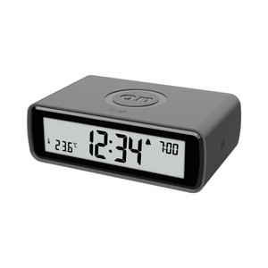 [EZO.0802538] AZKO Arthome Jam Weker Flip Alarm Clock Waker Clock Jam Alarm Digital Dekorasi Kamar Tidur - Hitam