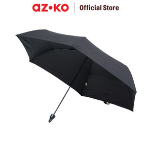 [EZO.0802553] AZKO Passport 98 cm Payung Lipat Light - Hitam Folding Umbrella Umbrella Alat Peneduh Payung Lipat Travel Pelindung Hujan