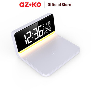 [EZO.0802558] AZKO Arthome Jam Led Digital Wireless Em9927A Desk Clock Jam Digital Aesthetic Dekorasi Meja Hiasan Rumah Tempat Komersial