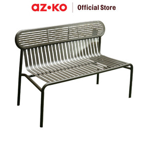 [EZO.0802559] AZKO Soleil Khatulistiwa Kursi Taman Bench - Sandy Coffee Balcony Chair Kursi Outdoor Serbaguna Furniture Rumah Tempat Duduk Kursi Halaman Balkon