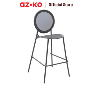[EZO.0802561] AZKO Soleil Preston Kursi Bar Stacking - Cokelat Sandy Coffee Balcony Chair Kursi Outdoor Serbaguna Furniture Rumah Tempat Duduk Kursi Halaman Balkon