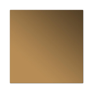 [EZO.0802566] AZKO Forhom Cermin Dinding Stiker Wall Mirror Kaca Dinding Tempel Cermin Tembok Sticker Tempel Sticker Bathroom Wall Mirror - Bronze 40x40 cm