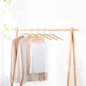 [EZO.0802567] AZKO Stora 43x0.8x19.5 Cm Set 5 Pcs Hanger Kayu Laminated - Hanger Set3 (5)