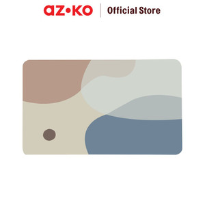 [EZO.0802624] AZKO Forhom 60X39 cm Keset Kamar Mandi Diatomite Hard Printed Dune Bathmat Motif Kain Lap Kaki Toilet Bathroom Door Mat Alas Lantai