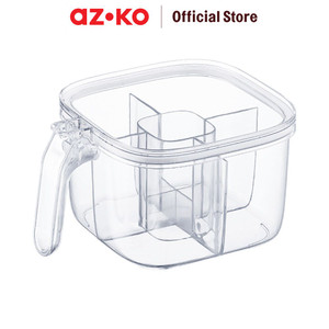 [EZO.0802628] AZKO Kris Tempat Bumbu Dapur Multi Grid Spice Jar Tempat Penyimpanan Bumbu Perlengkapan Dapur Seasoning Jar