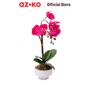 [EZO.0802634] AZKO Arthome Tanaman Artifisial Orchid R Dengan Pot - Ungu Tumbuhan Tanaman Buatan Dekorasi Plant Sintetis Pajangan Rumah Serbaguna Hiasan Properti Foto