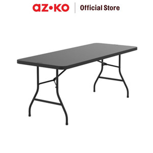 [EZO.0802636] AZKO New Storm 182X76 cm Meja Taman Lipat - Hitam Foldable Garden Desk Picnic Table Meja Halaman Serbaguna Furniture Indoor Outdoor