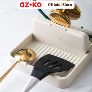 [EZO.0802639] AZKO Stora Tempat Peralatan Masak Dengan Tutup Lipat Cooking Utensils Holder Tempat Simpan Spatula Sutil Serbaguna Lid Holder Perlengkapan Dapur