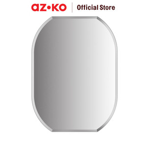 [EZO.0802656] AZKO Fosa 70X50 cm Bevel Cermin Dinding 5 Mm Od-A083 Wall Mirror Cermin Kamar Mandi Kaca Tembok Furniture Indoor Rumah