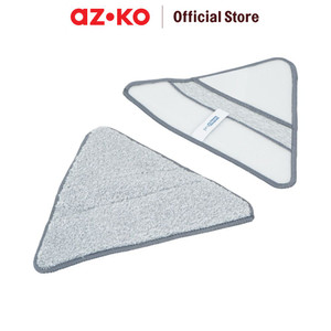 [EZO.0802662] AZKO Proclean Set 2 Pcs Refill Kain Pel Microfiber Triangle Refil Mop Isi Ulang Kain Pel Aksesoris Alat Pel Kain Pelan Pengganti Alat Kebersihan Cleaning Tool