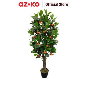 [EZO.0802665] AZKO Arthome 130 cm Tanaman Artifisial Mandarin Fruits Tree Dengan Pot Tumbuhan Tanaman Buatan Dekorasi Plant Sintetis Pajangan Rumah Serbaguna Hiasan Properti Foto