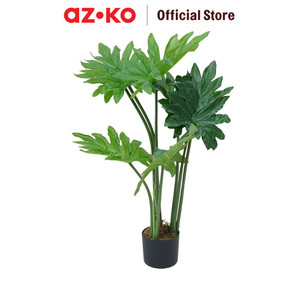 [EZO.0802668] AZKO Arthome 80 cm Tanaman Artifisial Philodendron Dengan Pot Tumbuhan Tanaman Buatan Dekorasi Plant Sintetis Pajangan Rumah Serbaguna Hiasan Properti Foto