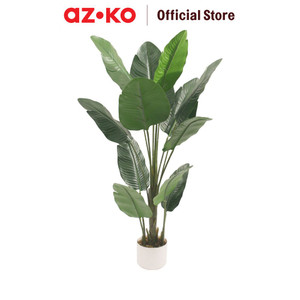 [EZO.0802670] AZKO Arthome 120 cm Tanaman Artifisial Traveller Banana Dengan Pot Tumbuhan Tanaman Buatan Dekorasi Plant Sintetis Pajangan Rumah Serbaguna Hiasan Properti Foto