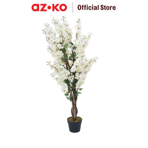 [EZO.0802677] AZKO Arthome 120 cm Pohon Bunga Artifisial Wintersweet Dengan Pot - Putih Tumbuhan Tanaman Buatan Dekorasi Plant Sintetis Pajangan Rumah Serbaguna Hiasan Properti Foto