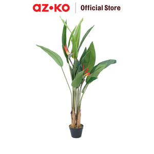 [EZO.0802678] AZKO Arthome 150 cm Bunga Artifisial Birds Paradise Dengan Pot - Hijau Tumbuhan Buatan Bunga Hias Cantik Sintetis Tanaman Artificial Dekorasi Flower Pajangan Rumah Serbaguna Hiasan Properti Foto