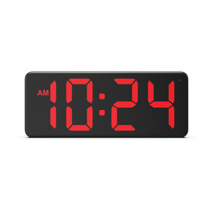 [EZO.0802687] AZKO Arthome Jam Meja LED Desk Clock Jam Led Aesthetic Dekorasi Meja Hiasan Rumah Tempat Komersial - Merah