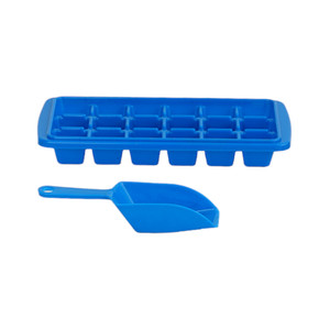 [EZO.0802702] AZKO Kris Cetakan Es Batu Mix Cubes & Balls Dengan Wadah Ice Cube Tray Pencetak Es Food Grade 32 Slot Perlengkapan Masak - 18 cubes