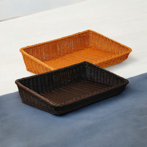 [EZO.0802708] AZKO Stora Keranjang Parcel Plastik High Storage Basket Kotak Penyimpanan Serbaguna Bin Organizer Tempat Simpan Barang - Cokelat