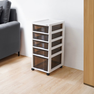 [EZO.0802710] AZKO Stora Rak Troli Putih Tempat Penyimpanan Multifungsi Dengan Roda Storage Trolley Wheels Rack Perlengkapan Rumah Tangga - 6 Tingkat