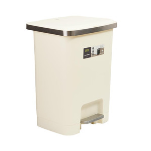 [EZO.0802770] AZKO Eko Hana Tempat Sampah Pedal Slim - Putih Tong Sampah Pedal Wadah Pembuangan Alat Kebersihan Indoor Trash Bin - 25
