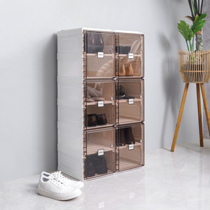 [EZO.0802771] AZKO Stora Rak Sepatu Lipat Shoe Rack Organizer Sandal Sepatu Kabinet Alas Kaki Tempat Penyimpanan Sendal - 12 Tingkat