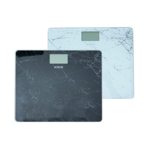 [EZO.0802813] AZKO Kris 35X29X2.1 cm Timbangan Badan Digital Personal Body Weight Scale Alat Pengukur Berat Badan Penghitung Berat Tubuh - Hitam