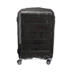 [EZO.0802817] AZKO Passport Sarung Koper Side Open Pelindung Koper Transparan Luggage Cover Sarung Trolley Bag Aksesoris Koper - S