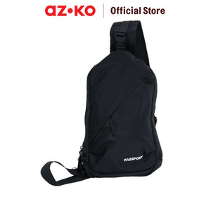 [EZO.0802849] AZKO Passport Stanley Tas Selempang - Hitam Sling Bag Stylish Tas Crossbody Cowo Men Mini Bag Fashion Pria