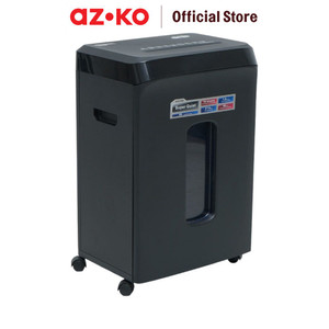 [EZO.0802860] AZKO Krisbow Mesin Penghancur Kertas S4210M - Hitam Paper Shredder Alat Penghancur Arsip Dokumen Penggiling Kertas