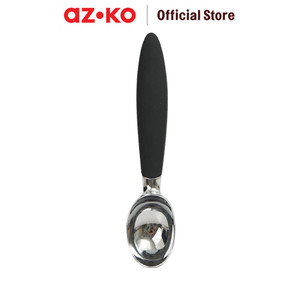 [EZO.0802867] AZKO Kris Scoop Es Krim Chrome Sendok Ice Cream Sekop Es Krim Dessert Spoon Perlengkapan Dapur Peralatan Makan