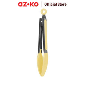[EZO.0802880] AZKO Kris 22.8 cm Penjepit Makanan - Krem Beige Capitan Makanan Serbaguna Tahan Panas Alat Penjepit Gorengan Food Grade Peralatan Masak Perlengkapan Dapur