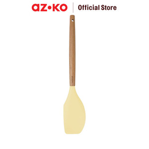 [EZO.0802884] AZKO Kris Spatula Silikon - Krem Beige Sendok Penggoreng Food Grade Sepatula Sutil Pengangkat Dan Pembalik Cook Utensil Peralatan Masak
