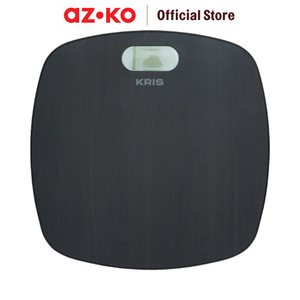 [EZO.0802923] AZKO Kris Timbangan Badan Digital Personal - Cokelat Body Weight Scale Alat Pengukur Berat Badan Penghitung Berat Tubuh
