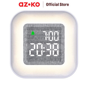 [EZO.0802928] AZKO Arthome Jam Meja Led Digital 3547 - Putih Desk Clock Jam Digital Aesthetic Dekorasi Meja Hiasan Rumah Tempat Komersial