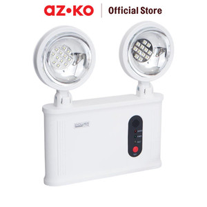 [EZO.0802930] AZKO Powerlite Lampu Darurat Twin Lit Emergency Lamp Lampu Camping Portable Travel Light Lampu Cadangan