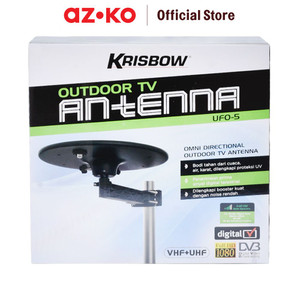 [EZO.0802935] AZKO Krisbow Antena Tv Digital Outdoor Ufo-5 Television Antenna Aksesoris Tv Pencari Sinyal Saluran Televisi Antena Dalam Ruangan