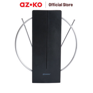 [EZO.0802936] AZKO Krisbow Antena Tv Digital Indoor Ant-138 - Hitam Television Antenna Aksesoris Tv Pencari Sinyal Saluran Televisi Antena Dalam Ruangan