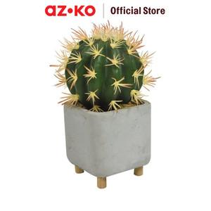 [EZO.0802943] AZKO Arthome 18 cm Tanaman Artifisial Kaktus - Hijau Tumbuhan Tanaman BuatanDekorasi Plant SintetisPajangan Rumah SerbagunaHiasan Properti Foto