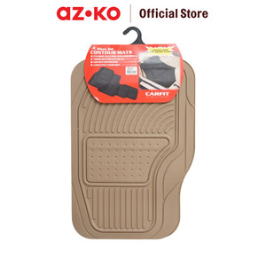 [EZO.0802962] AZKO Carfit Set 4 Pcs Karpet Mobil 6005 - Krem Beige Car Carpet Aksesoris Alas Interior Mobil Car Cabin Mat Perlengkapan Otomotif